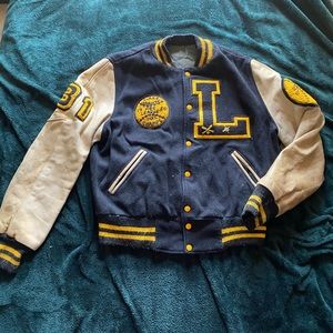 90s L varsity jacket vintage